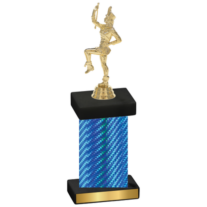 Single Blue Carbon Fiber Majorette Trophy