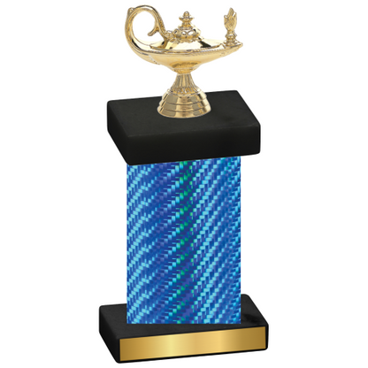 Single Blue Carbon Fiber Academics Trophy