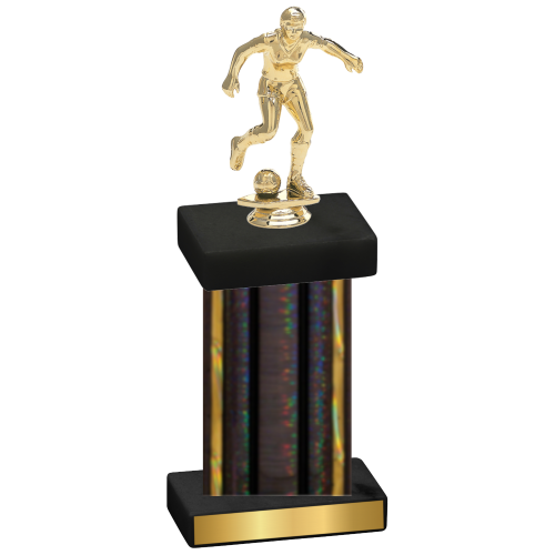 Single Black Glacier Soccer Trophy