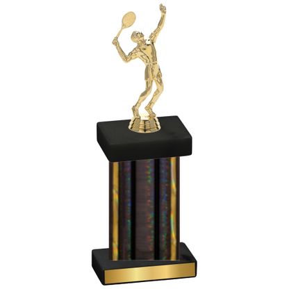 Single Black Glacier Tennis Trophy