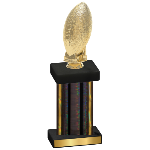 Single Black Glacier Football Trophy