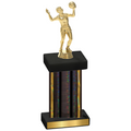 Single Black Glacier Volleyball Trophy