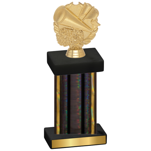 Single Black Glacier Cheerleading Trophy