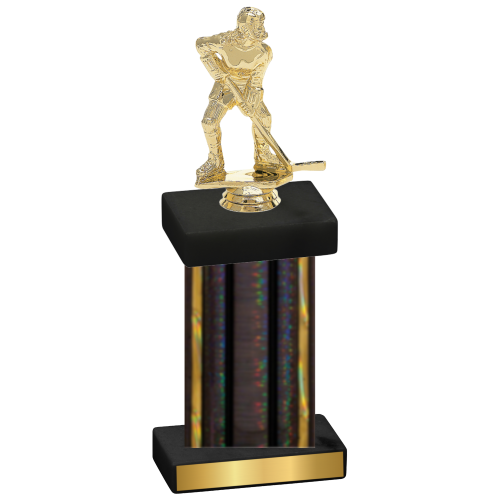 Single Black Glacier Hockey Trophy