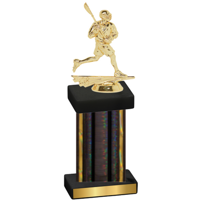 Single Black Glacier Lacrosse Trophy