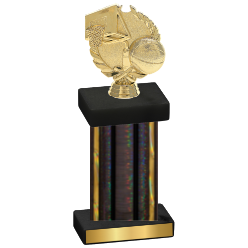 Single Black Glacier Basketball Trophy