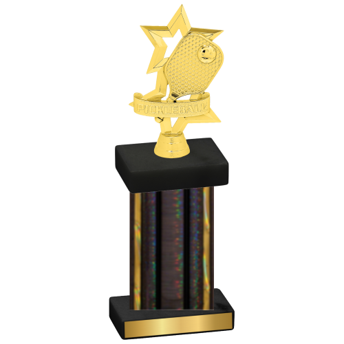 Single Black Glacier Pickleball Trophy