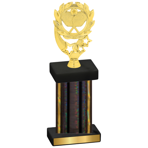 Single Black Glacier Pickleball Trophy