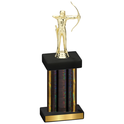 Single Black Glacier Archery Trophy