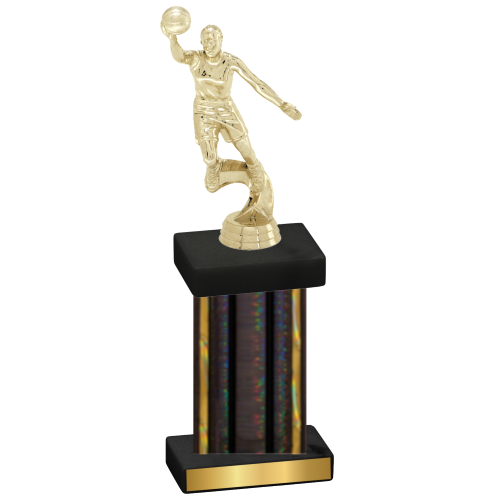 Single Black Glacier Basketball Trophy