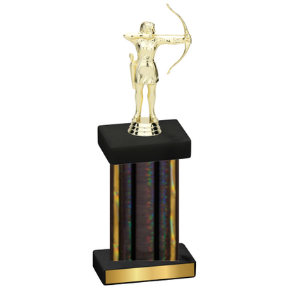 Single Black Glacier Archery Trophy