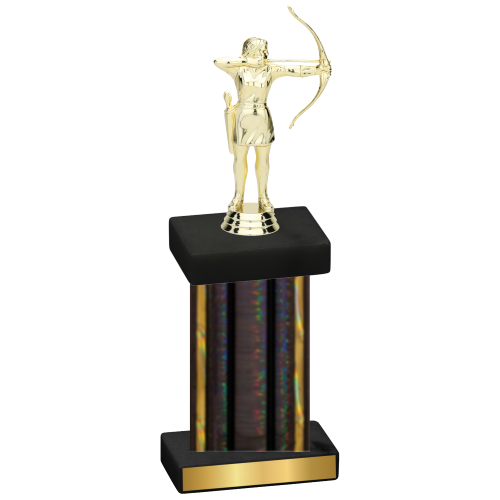 Single Black Glacier Archery Trophy