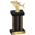 Single Black Glacier Fishing Trophy