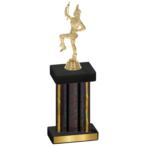 Single Black Glacier Majorette Trophy