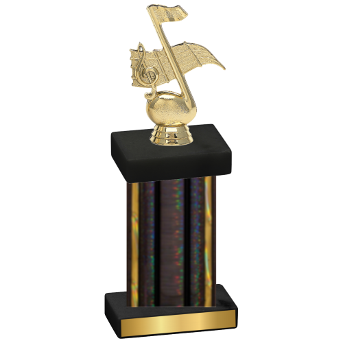 Single Black Glacier Music Trophy