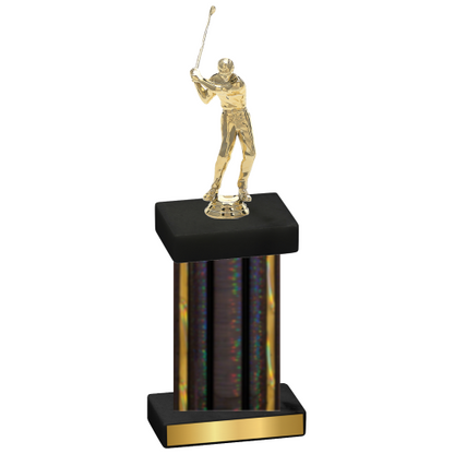 Single Black Glacier Golf Trophy