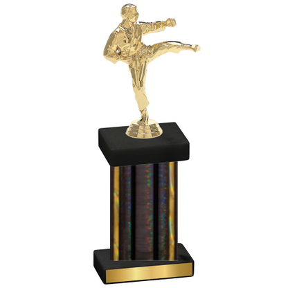 Single Black Glacier Karate Trophy