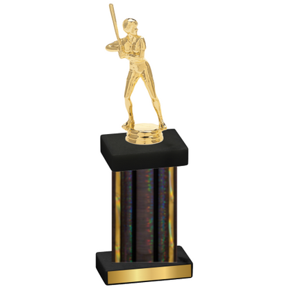 Single Black Glacier Softball Trophy