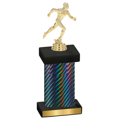 Single Black Carbon Fiber Running Trophy