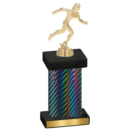 Single Black Carbon Fiber Running Trophy