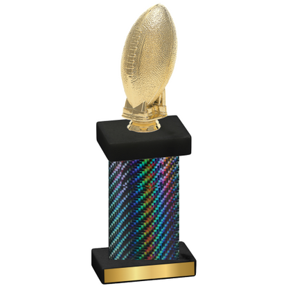 Single Black Carbon Fiber Football Trophy