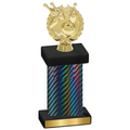 Single Black Carbon Fiber Bowling Trophy