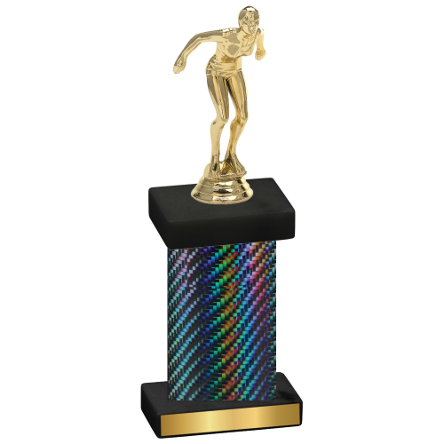 Single Black Carbon Fiber Tennis Trophy