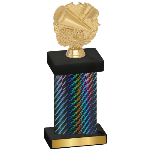 Single Black Carbon Fiber Cheerleading Trophy