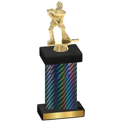 Single Black Carbon Fiber Hockey Trophy