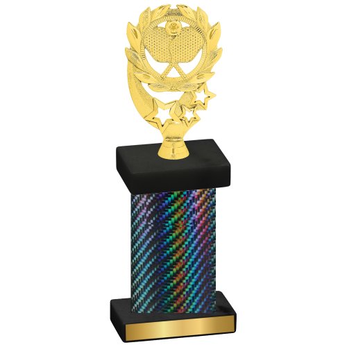 Single Black Carbon Fiber Pickleball Trophy