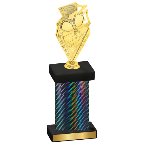 Single Black Carbon Fiber Pickleball Trophy