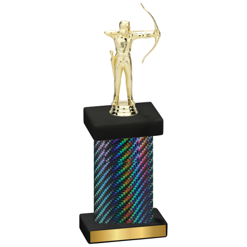 Single Black Carbon Fiber Archery Trophy