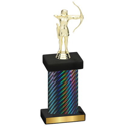 Single Black Carbon Fiber Archery Trophy