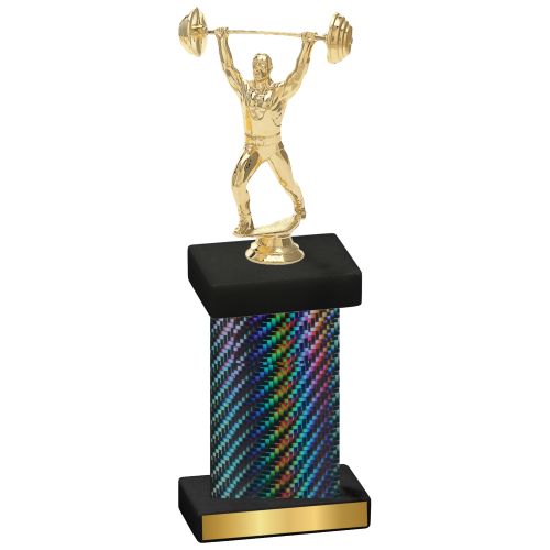 Single Black Carbon Fiber Weights Trophy