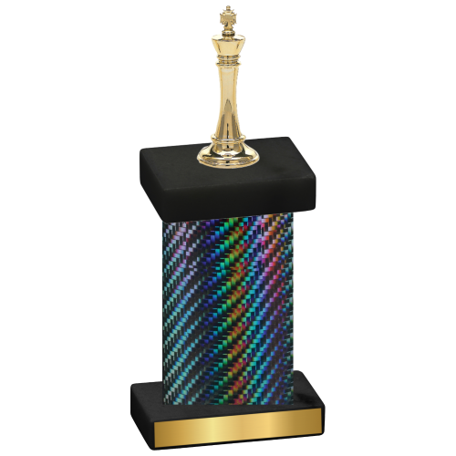 Single Black Carbon Fiber Chess Trophy