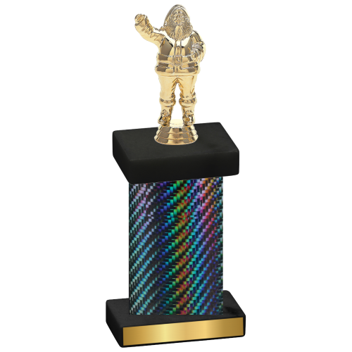 Single Black Carbon Fiber Holiday Trophy