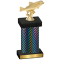 Single Black Carbon Fiber Fishing Trophy