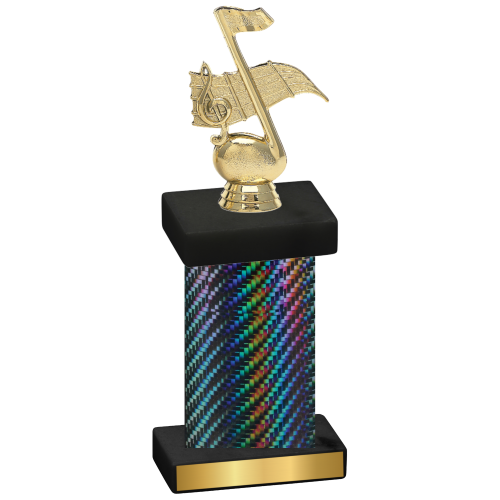 Single Black Carbon Fiber Music Trophy