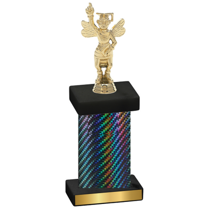 Single Black Carbon Fiber Academics Trophy