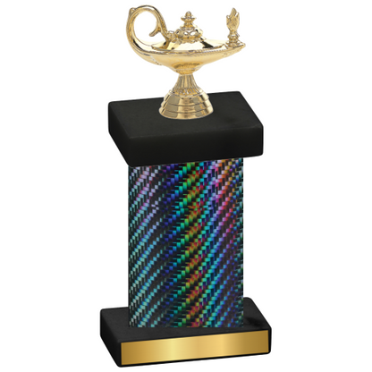 Single Black Carbon Fiber Academics Trophy