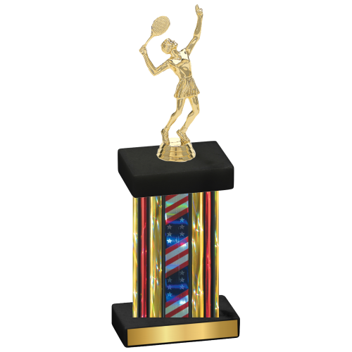 Single Flag USA Tennis Trophy