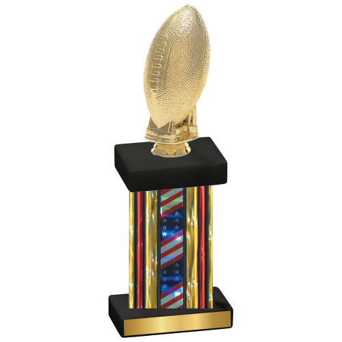 Single Flag USA Football Trophy