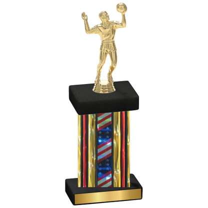 Single Flag USA Volleyball Trophy