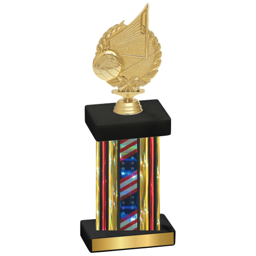 Single Flag USA Volleyball Trophy