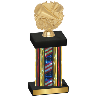 Single Flag USA Cheerleading Trophy