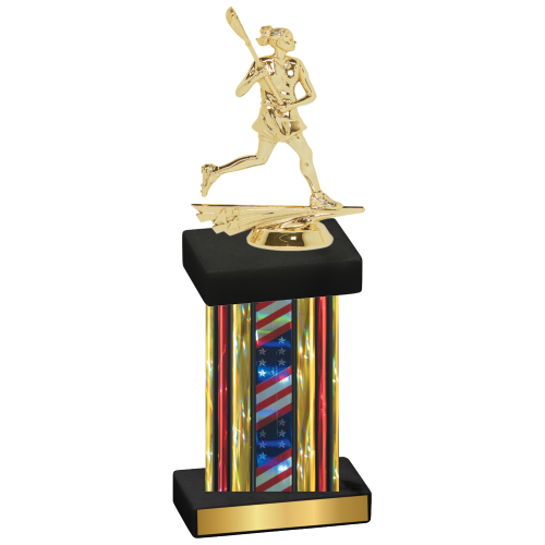 Single Flag USA Lacrosse Trophy