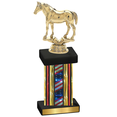 Single Flag USA Horses Trophy