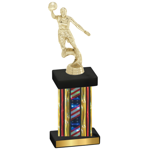 Single Flag USA Basketball Trophy