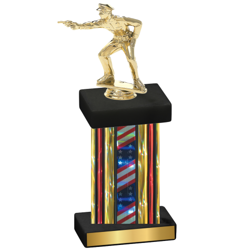 Single Flag USA Shooter Trophy