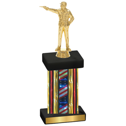 Single Flag USA Shooter Trophy